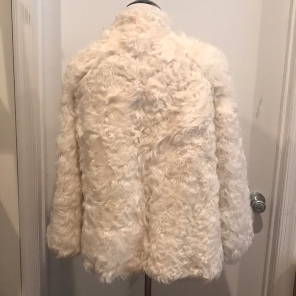 SOLD Lamb Coat with Big Collar - Picture 2 of 3